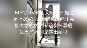 [MP4/ 459M] 大奶妹子 据说是上次军训跳漏奶舞的西北民族大学的女生妹 这次在酒吧又火了 难道是露出癖吗